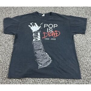 Vintage Pop is Dead Graphic Tee shirt 1953-2009 Michael Jackson Size L